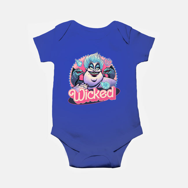 The Wicked Sea-Baby-Basic-Onesie-glitchygorilla