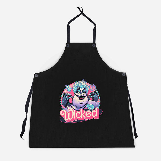 The Wicked Sea-Unisex-Kitchen-Apron-glitchygorilla