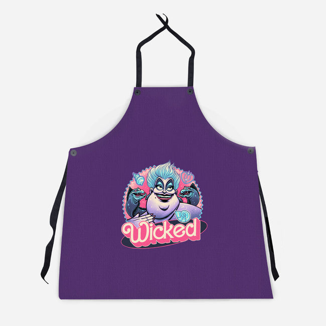 The Wicked Sea-Unisex-Kitchen-Apron-glitchygorilla