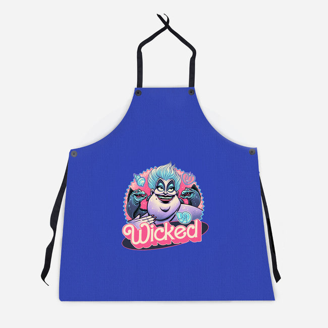 The Wicked Sea-Unisex-Kitchen-Apron-glitchygorilla