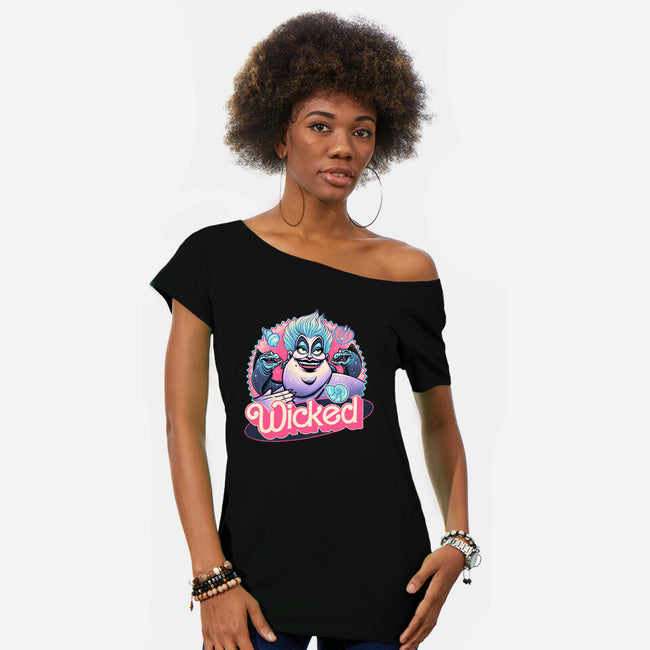 The Wicked Sea-Womens-Off Shoulder-Tee-glitchygorilla