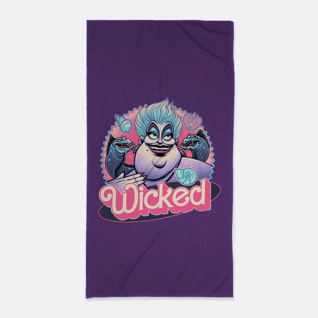 The Wicked Sea-None-Beach-Towel-glitchygorilla