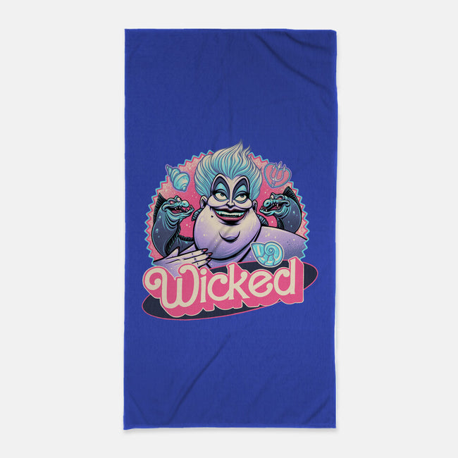 The Wicked Sea-None-Beach-Towel-glitchygorilla