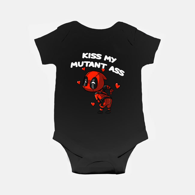 Kiss My Mutant Ass-Baby-Basic-Onesie-fanfabio