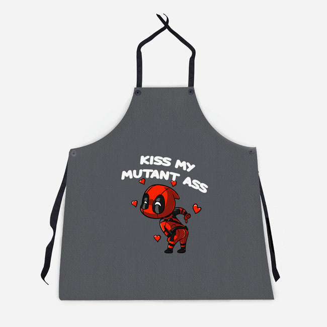 Kiss My Mutant Ass-Unisex-Kitchen-Apron-fanfabio