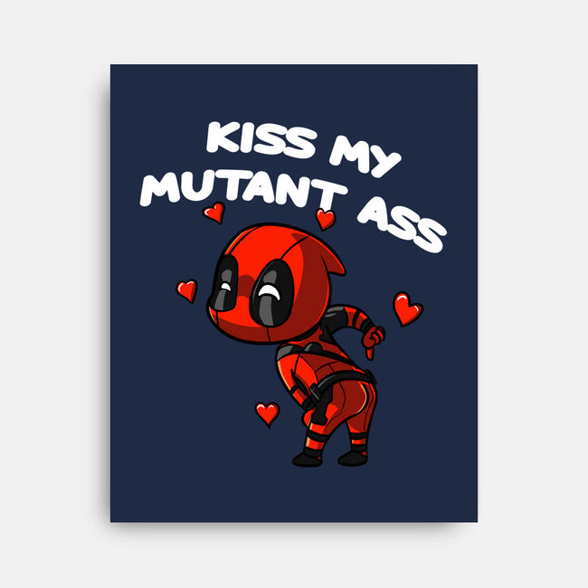 Kiss My Mutant Ass-None-Stretched-Canvas-fanfabio