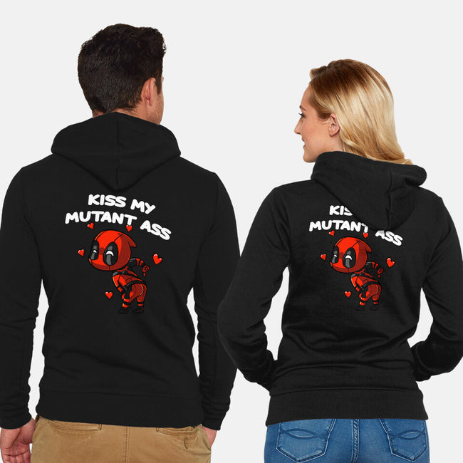 Kiss My Mutant Ass-Unisex-Zip-Up-Sweatshirt-fanfabio