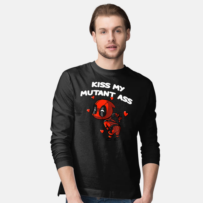 Kiss My Mutant Ass-Mens-Long Sleeved-Tee-fanfabio