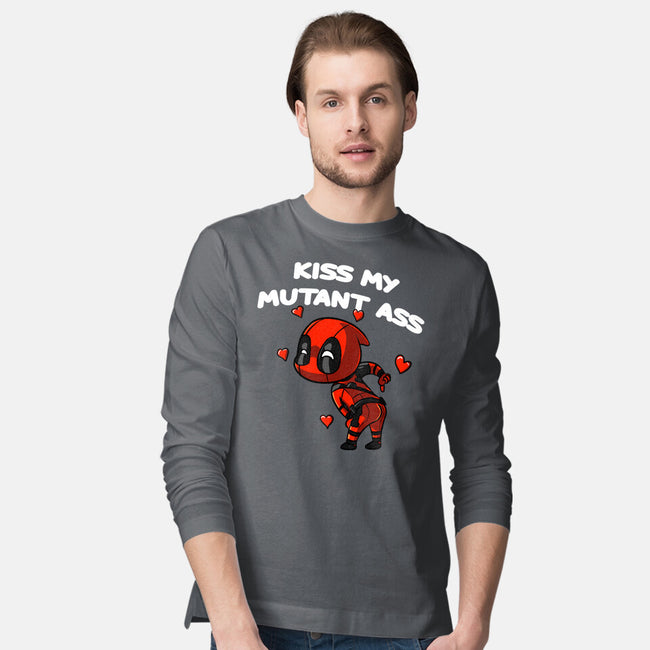 Kiss My Mutant Ass-Mens-Long Sleeved-Tee-fanfabio