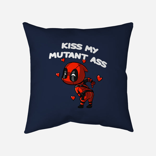 Kiss My Mutant Ass-None-Removable Cover-Throw Pillow-fanfabio