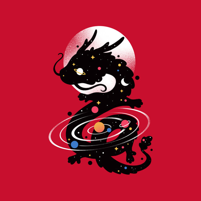 Space Chinese Black Dragon-None-Glossy-Sticker-NemiMakeit