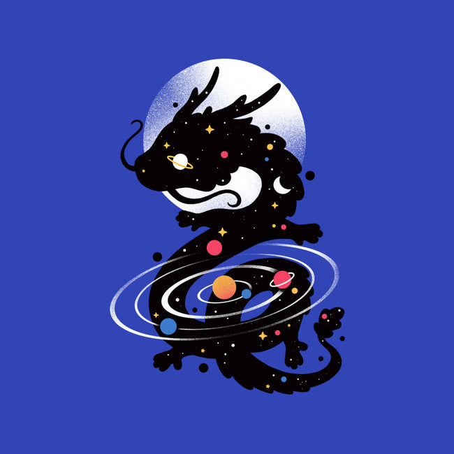 Space Chinese Black Dragon-None-Glossy-Sticker-NemiMakeit