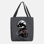 Space Chinese Black Dragon-None-Basic Tote-Bag-NemiMakeit