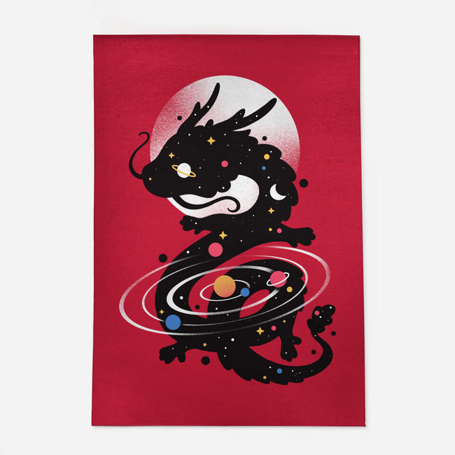 Space Chinese Black Dragon-None-Indoor-Rug-NemiMakeit