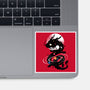 Space Chinese Black Dragon-None-Glossy-Sticker-NemiMakeit