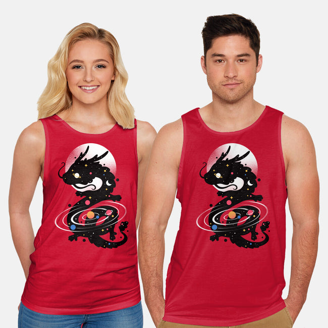 Space Chinese Black Dragon-Unisex-Basic-Tank-NemiMakeit