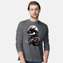 Space Chinese Black Dragon-Mens-Long Sleeved-Tee-NemiMakeit