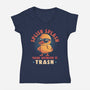 Your Opinion Is Trash-Womens-V-Neck-Tee-eduely