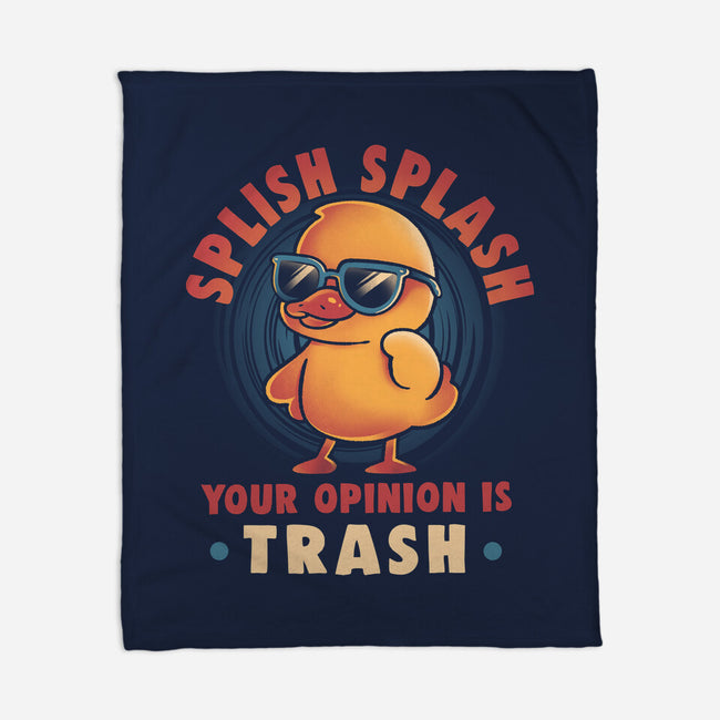 Your Opinion Is Trash-None-Fleece-Blanket-eduely