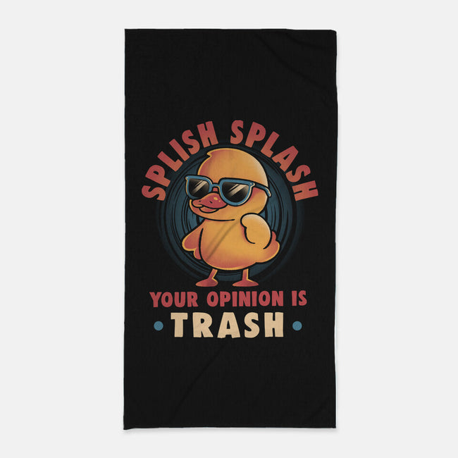 Your Opinion Is Trash-None-Beach-Towel-eduely