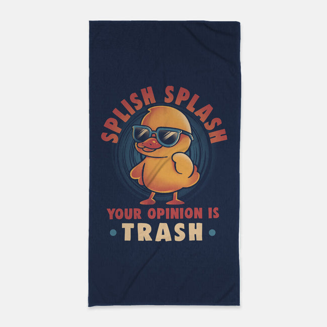 Your Opinion Is Trash-None-Beach-Towel-eduely