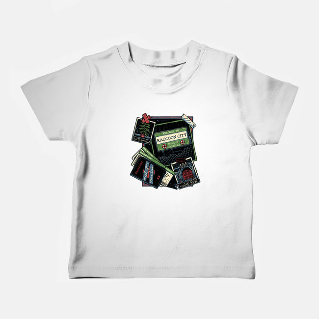 Don't Mind The Zombies-Baby-Basic-Tee-glitchygorilla