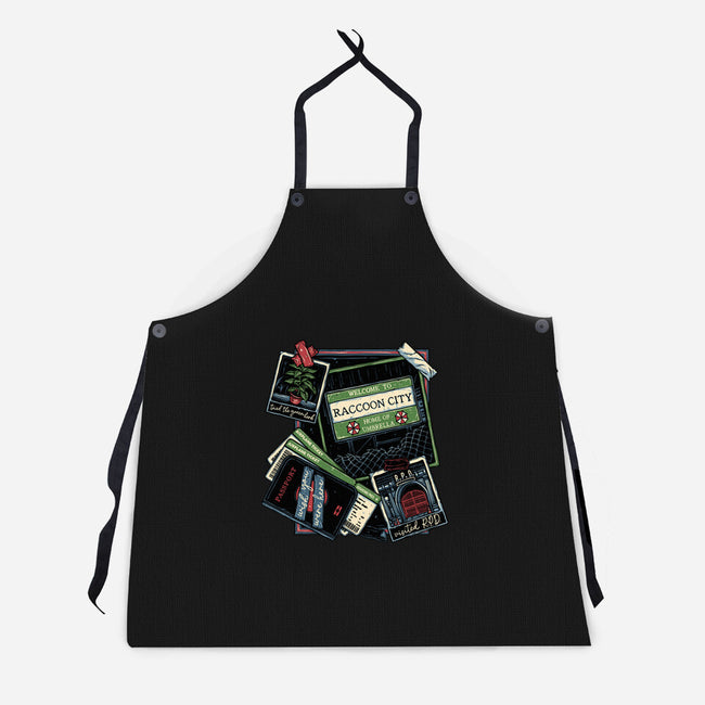 Don't Mind The Zombies-Unisex-Kitchen-Apron-glitchygorilla