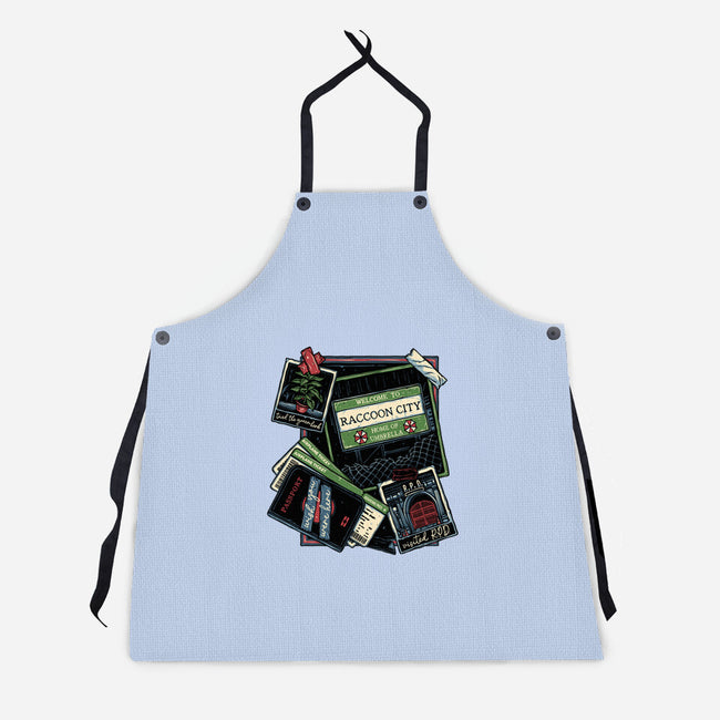 Don't Mind The Zombies-Unisex-Kitchen-Apron-glitchygorilla