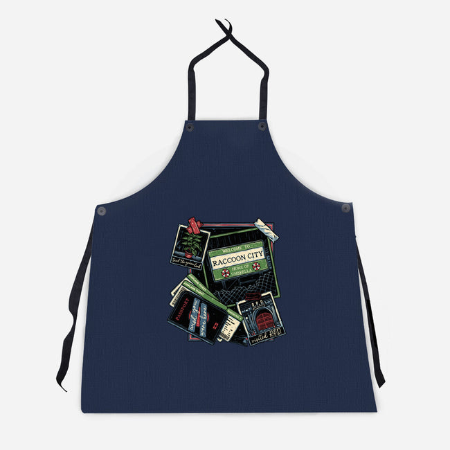 Don't Mind The Zombies-Unisex-Kitchen-Apron-glitchygorilla