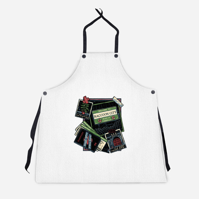 Don't Mind The Zombies-Unisex-Kitchen-Apron-glitchygorilla