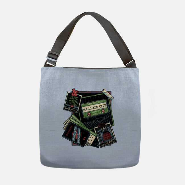 Don't Mind The Zombies-None-Adjustable Tote-Bag-glitchygorilla