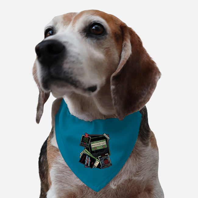 Don't Mind The Zombies-Dog-Adjustable-Pet Collar-glitchygorilla