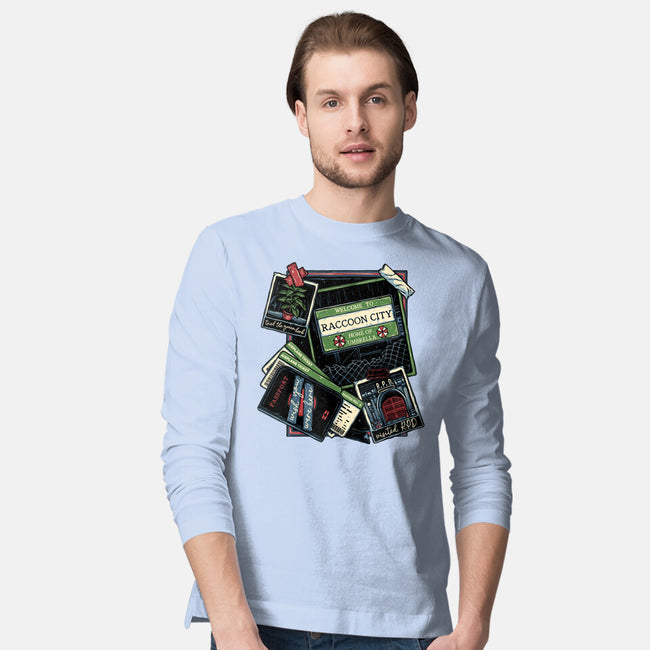 Don't Mind The Zombies-Mens-Long Sleeved-Tee-glitchygorilla