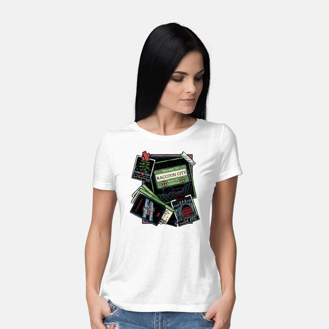 Don't Mind The Zombies-Womens-Basic-Tee-glitchygorilla