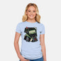 Don't Mind The Zombies-Womens-Fitted-Tee-glitchygorilla