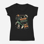 A Virtuous Mission-Womens-V-Neck-Tee-glitchygorilla