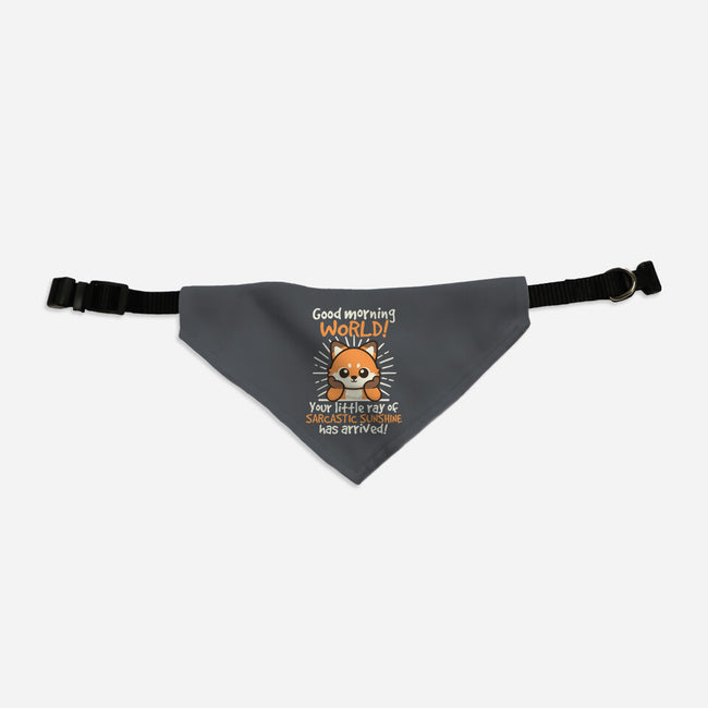 Fox Sarcastic Sunshine-Cat-Adjustable-Pet Collar-NemiMakeit