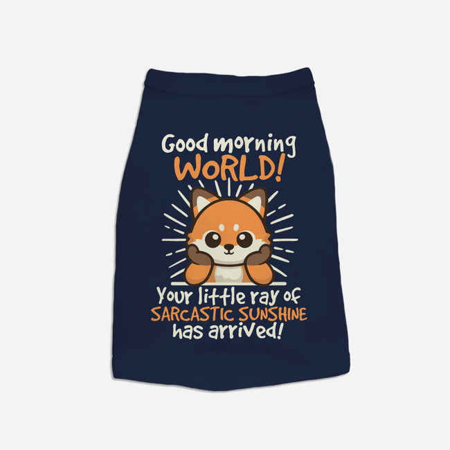 Fox Sarcastic Sunshine-Cat-Basic-Pet Tank-NemiMakeit