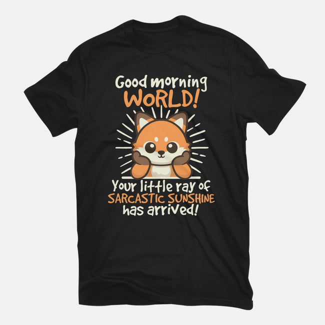 Fox Sarcastic Sunshine-Unisex-Basic-Tee-NemiMakeit