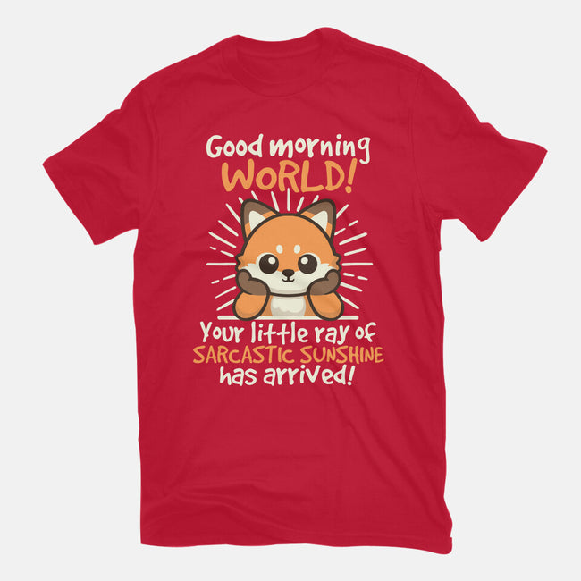 Fox Sarcastic Sunshine-Unisex-Basic-Tee-NemiMakeit