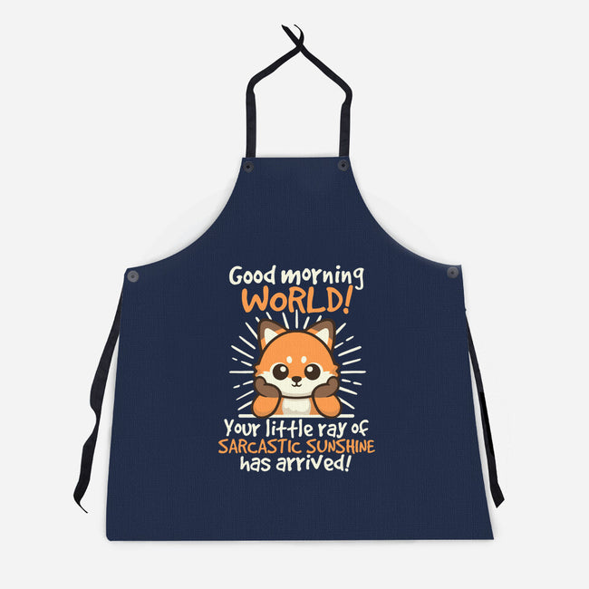 Fox Sarcastic Sunshine-Unisex-Kitchen-Apron-NemiMakeit