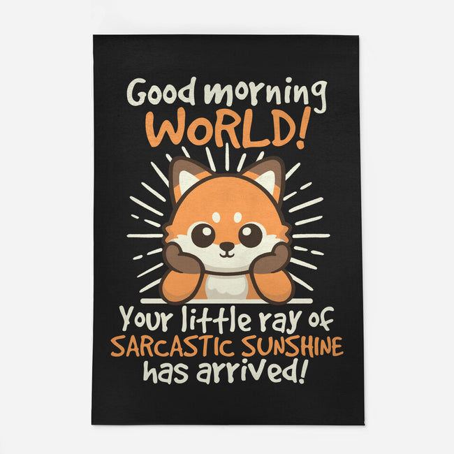 Fox Sarcastic Sunshine-None-Indoor-Rug-NemiMakeit