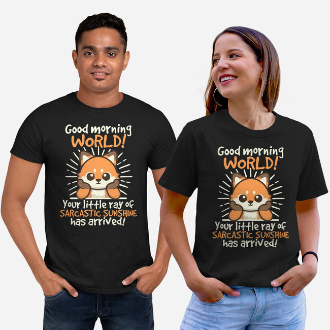 Fox Sarcastic Sunshine-Unisex-Basic-Tee-NemiMakeit