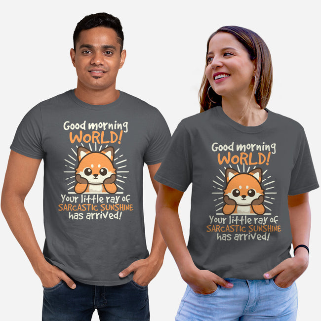 Fox Sarcastic Sunshine-Unisex-Basic-Tee-NemiMakeit