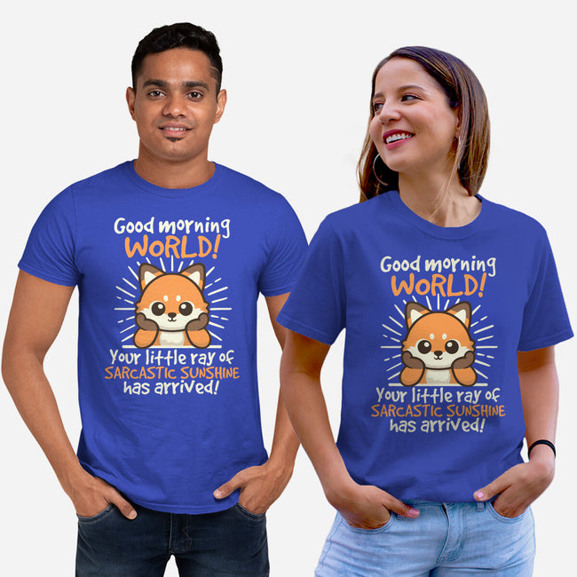 Fox Sarcastic Sunshine-Unisex-Basic-Tee-NemiMakeit