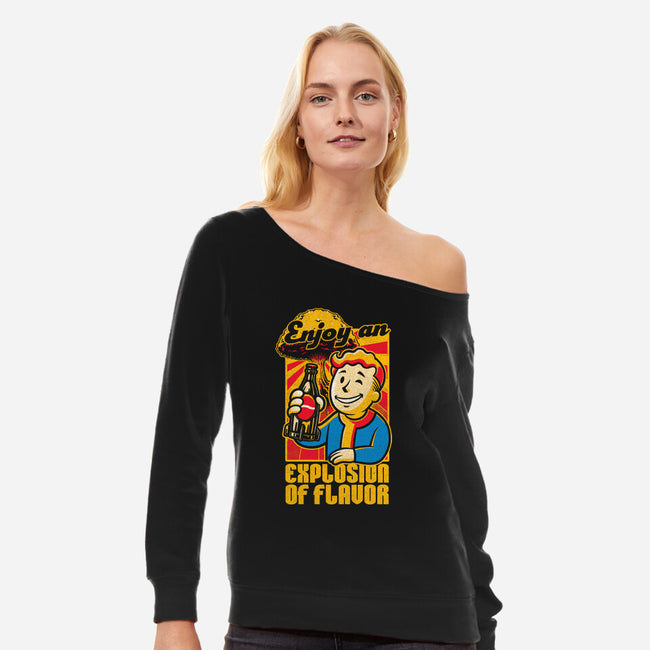 Apocalypse Soda-Womens-Off Shoulder-Sweatshirt-Studio Mootant