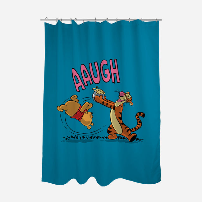 Winnie Brown-None-Polyester-Shower Curtain-zascanauta