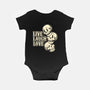 Live Laugh Love Skeleton-Baby-Basic-Onesie-tobefonseca