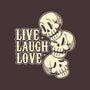 Live Laugh Love Skeleton-None-Polyester-Shower Curtain-tobefonseca