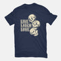 Live Laugh Love Skeleton-Youth-Basic-Tee-tobefonseca